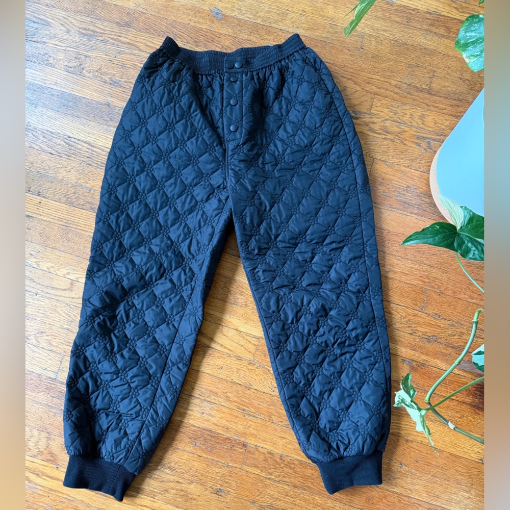 Lisa Says Gah ✨🖤🌸 Franny Pant in Black Floral Quilt M/L